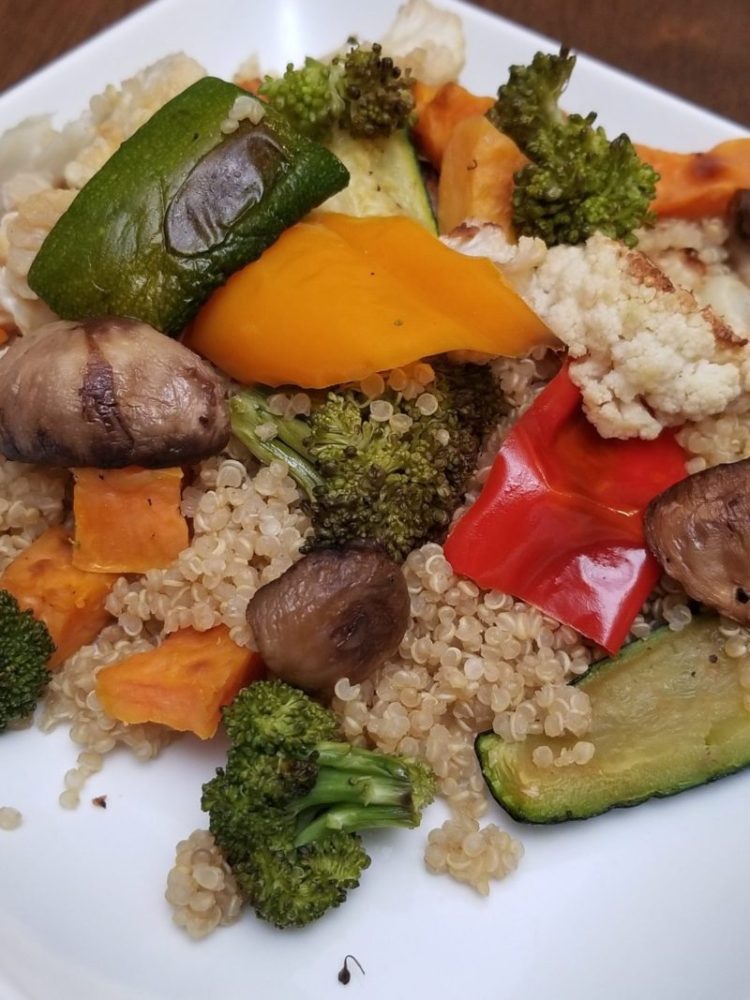 Roasted Vegetables with Quinoa | Healthy recipes | Your Live Well Journey